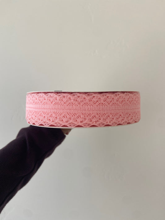 Pink Lace Trim