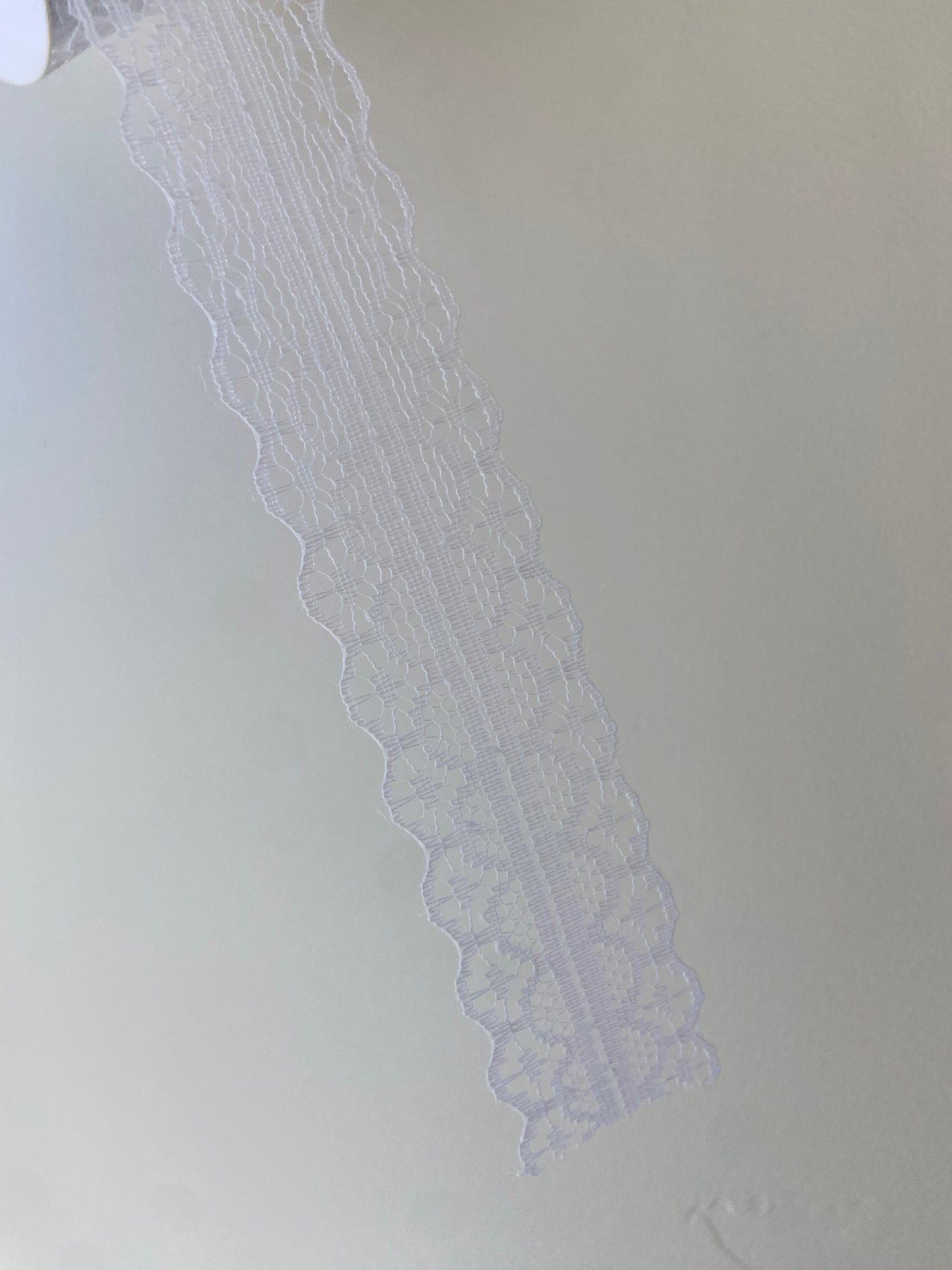 White Lace Trim Ribbon