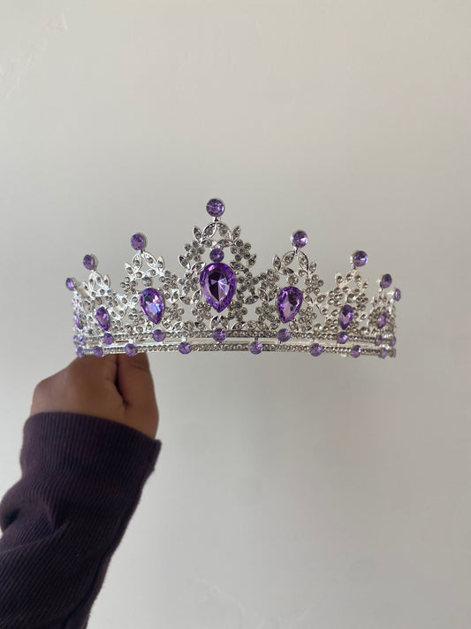 Silver purple Crown