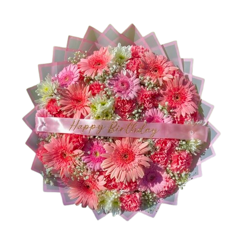 Pink Border Line Wrapping Paper