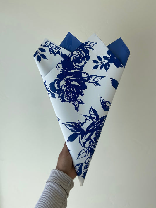 Floral Wrap Navy Blue