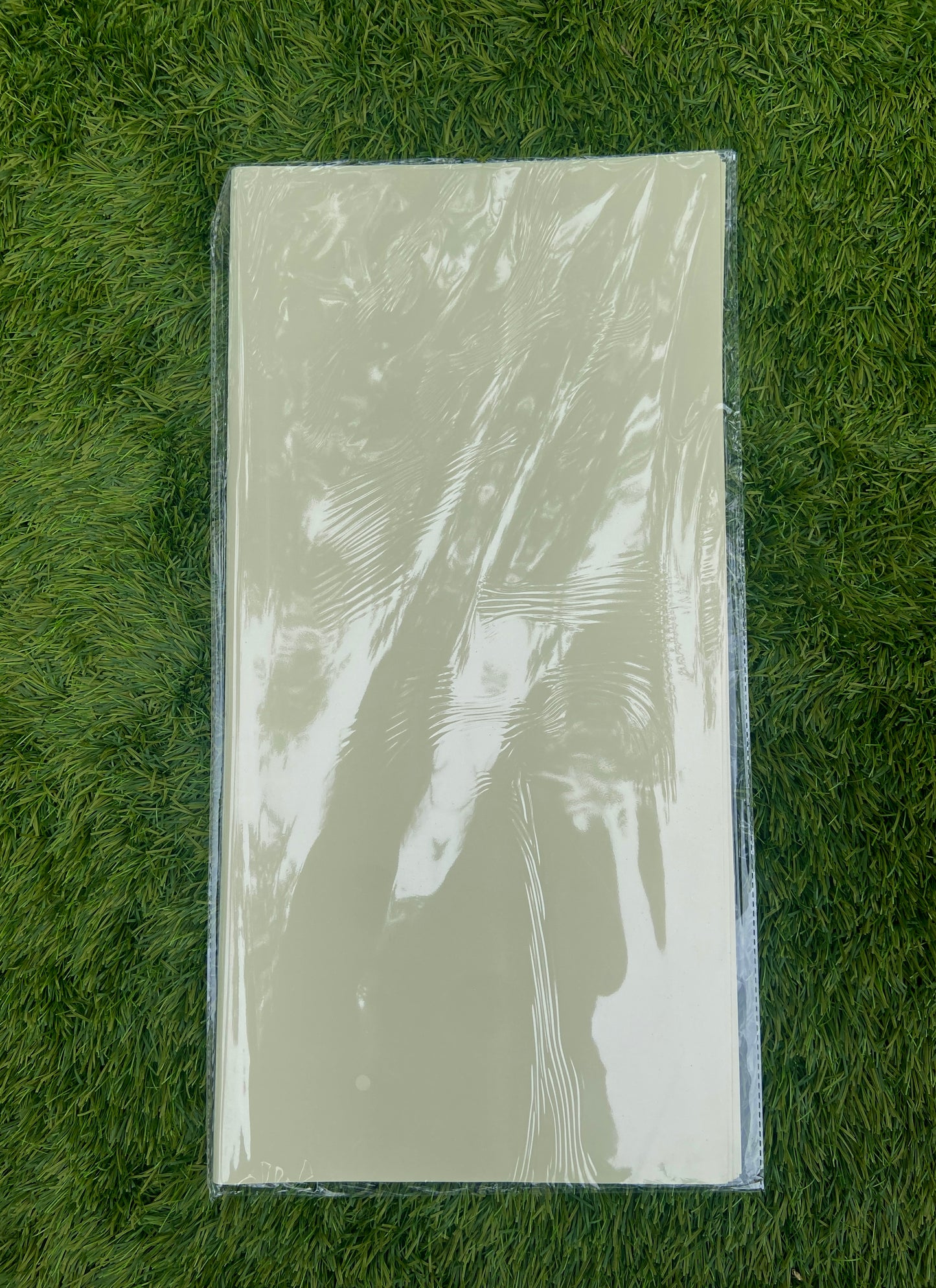 Light green wrapping paper