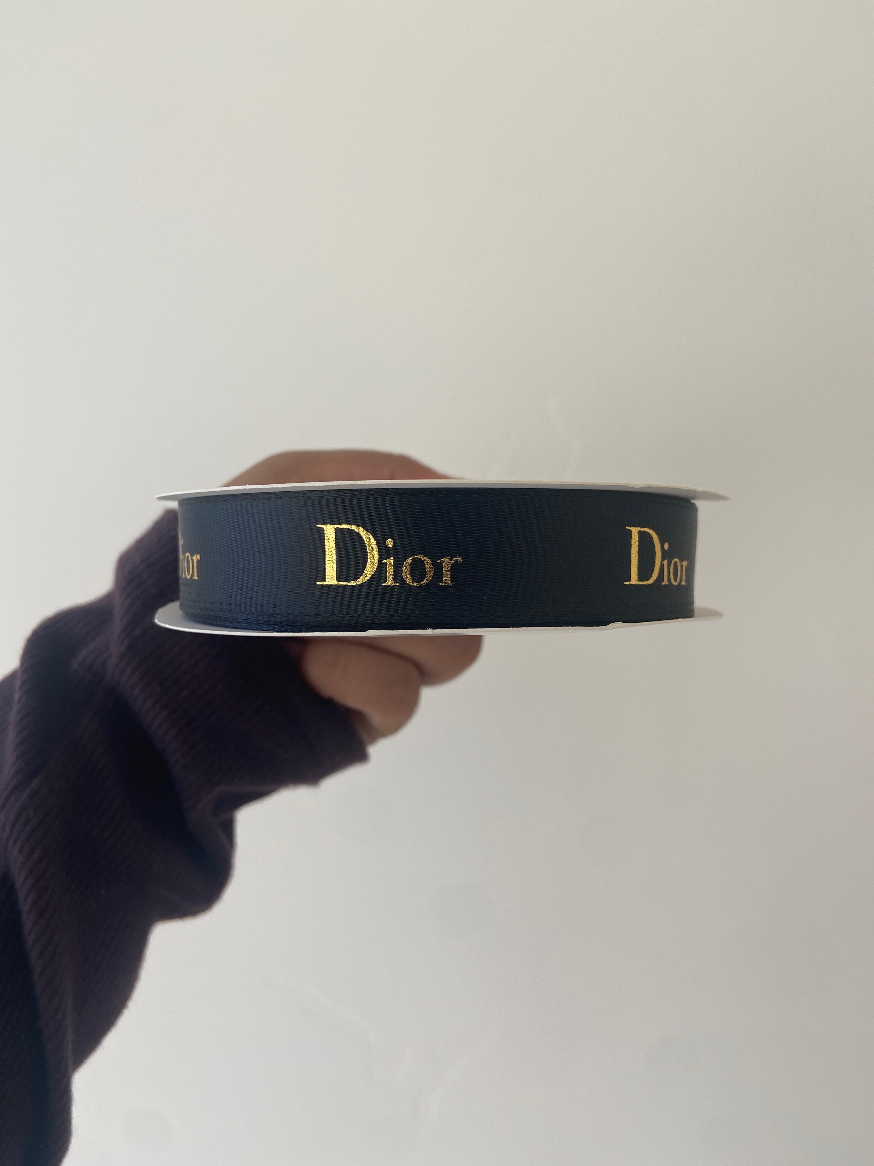 Dior Ribbon Black – Sweet Blooms