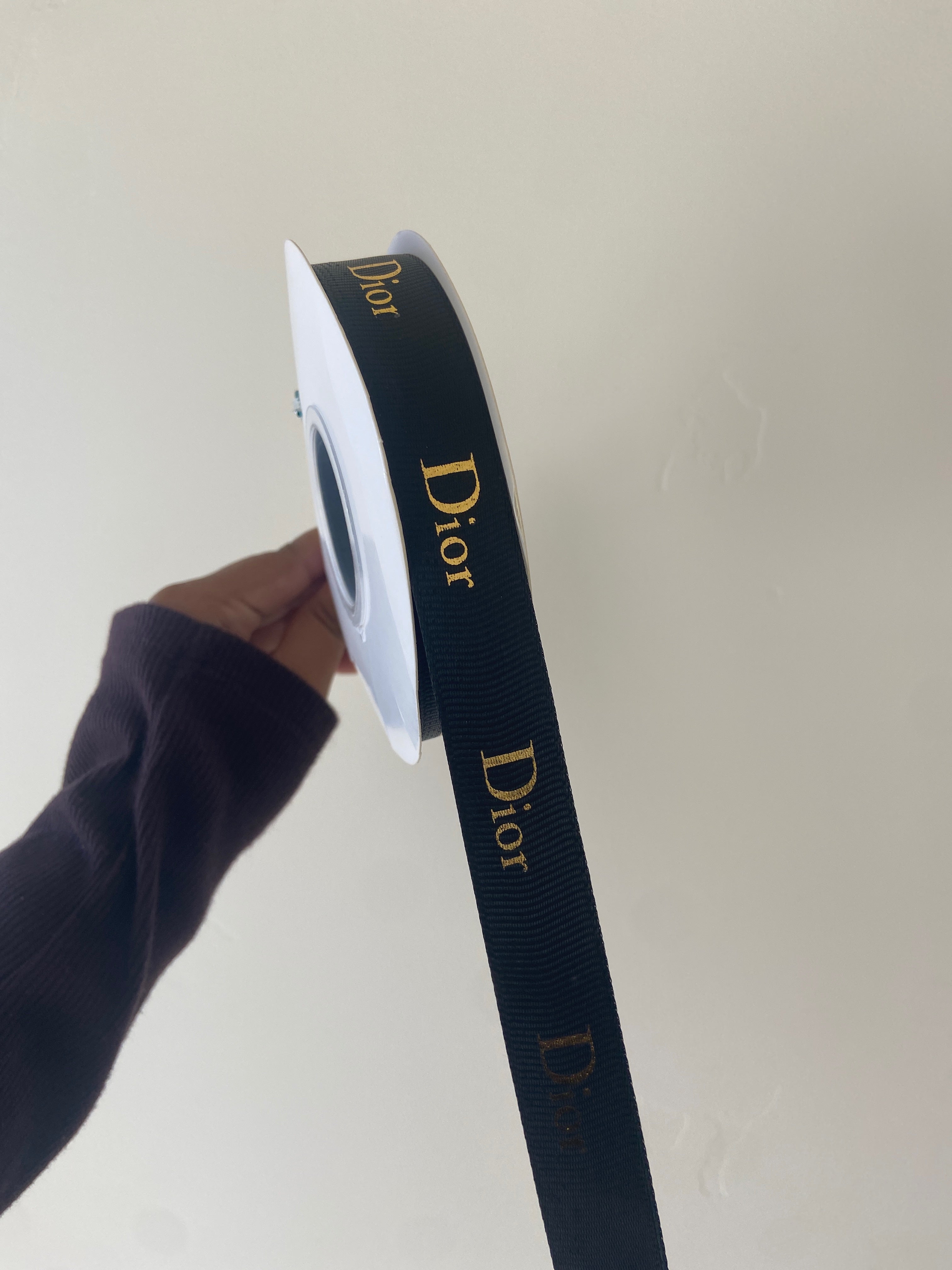 Dior Ribbon Black – Sweet Blooms