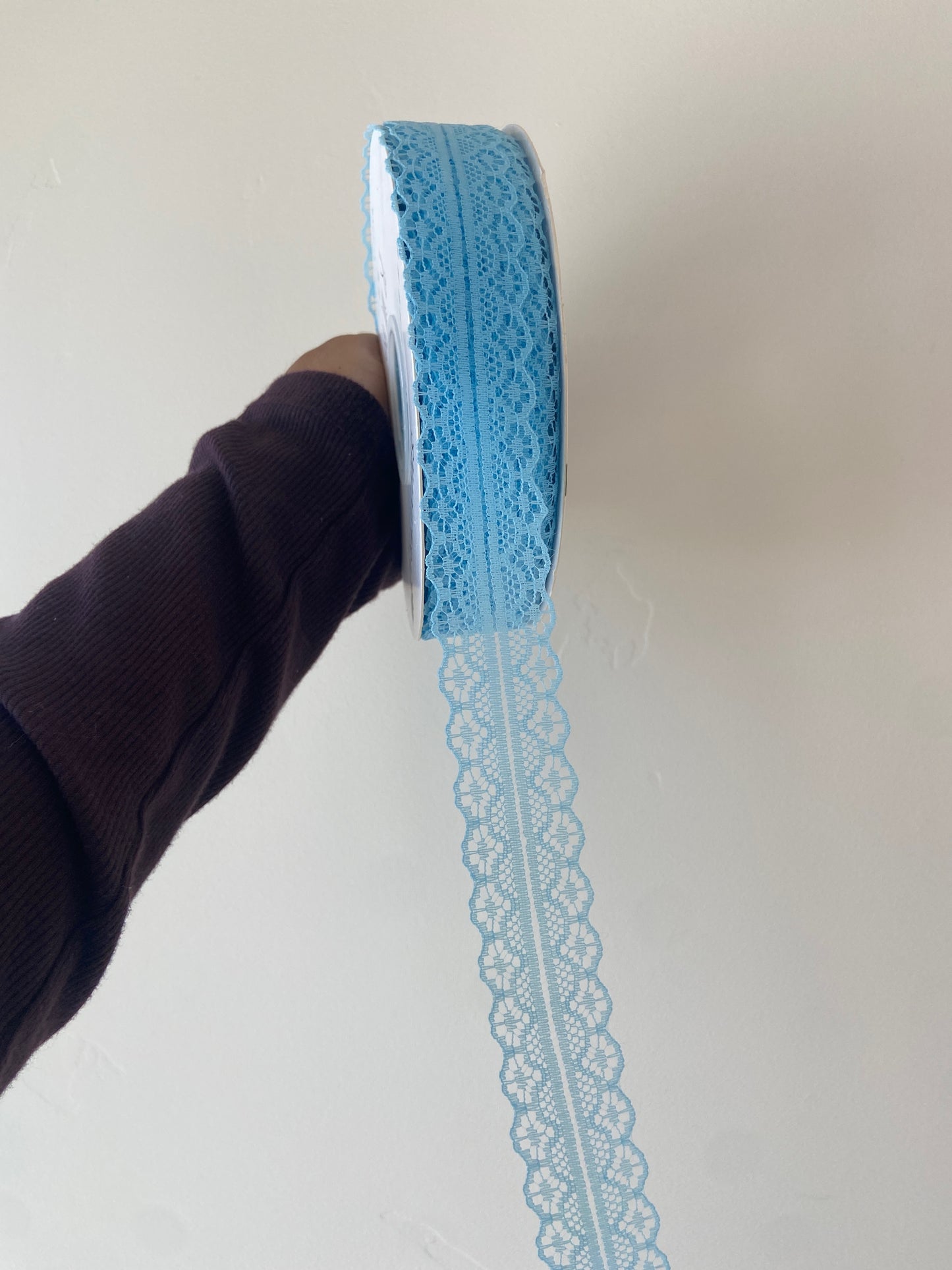 Baby Blue Lace Trim
