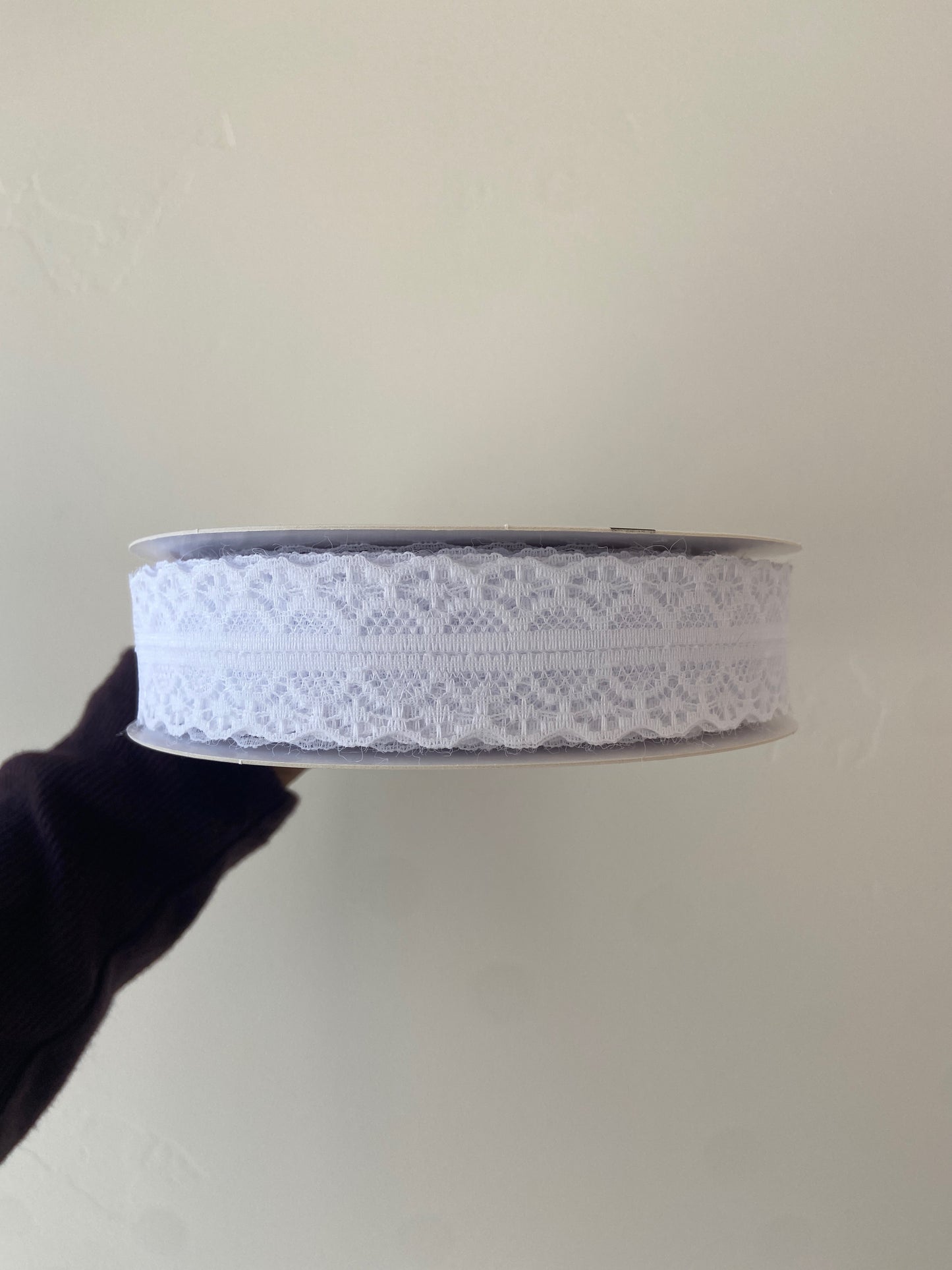 White Lace Trim Ribbon